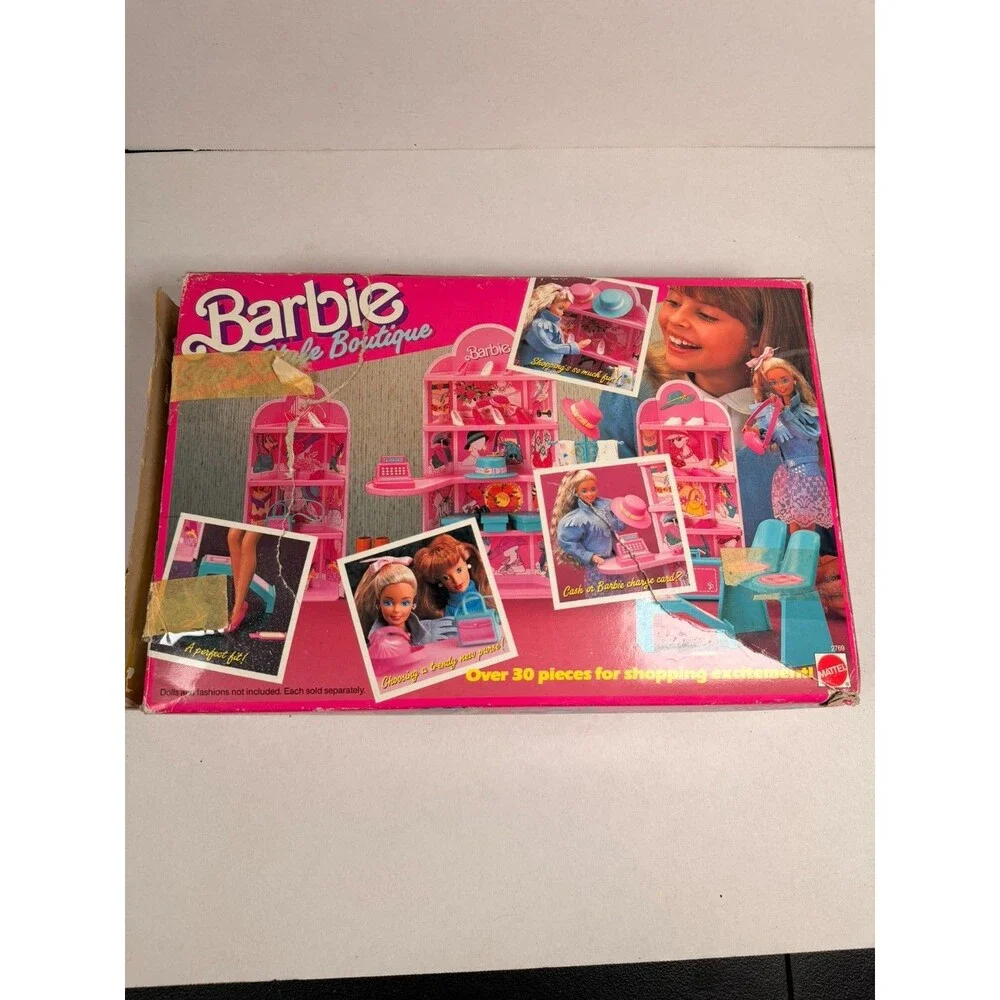 Vintage 1988 Barbie Step 'n Style Boutique Shoe Store Playset Mattel #2769